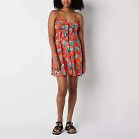 Lilo And Stitch The Movie Aloha Womens Sleeveless Juniors A-Line Dress