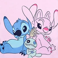 Disney Collection Little & Big Kid Girls Lilo Stitch Crew Neck Short Sleeve 4-pc. Pajama Sets