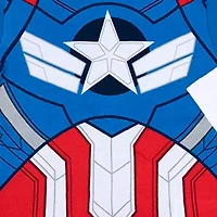 Disney Collection Little & Big Kid Boys Captain America Crew Neck Short Sleeve 4-pc. Pajama Sets