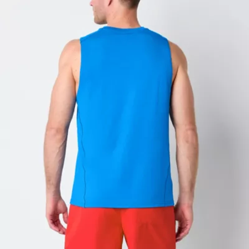 Xersion Seamed Mens Round Neck Sleeveless Muscle T-Shirt