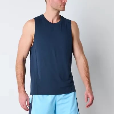 Xersion Seamed Mens Round Neck Sleeveless Muscle T-Shirt