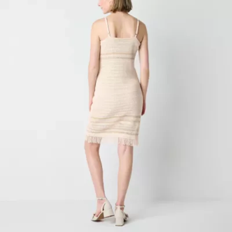Freshman Womens Sleeveless Midi Sweater Dress Juniors