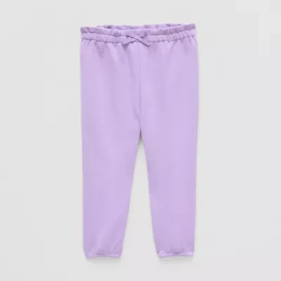 Okie Dokie Baby Girls Cuffed Regular Fit Pull-On Pant