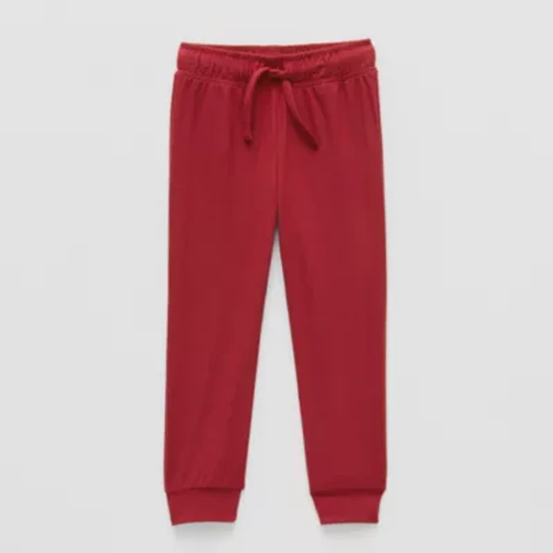 Okie Dokie Active Toddler & Little Boys Moisture Wicking Cuffed Regular Fit Jogger Pant