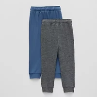Okie Dokie Active Toddler & Little Boys Drawstring Waist Moisture Wicking Cuffed Regular Fit Jogger Pant