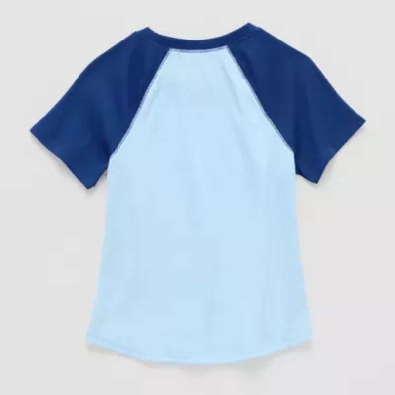 Thereabouts Little & Big Kid Girls Round Neck Short Sleeve T-Shirt