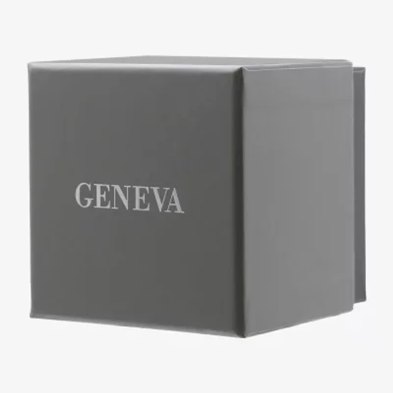 Geneva Mens Silver Tone Bracelet Watch Mac8181jc