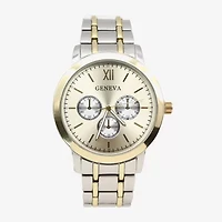 Geneva Mens Two Tone Bracelet Watch Mac8145jc