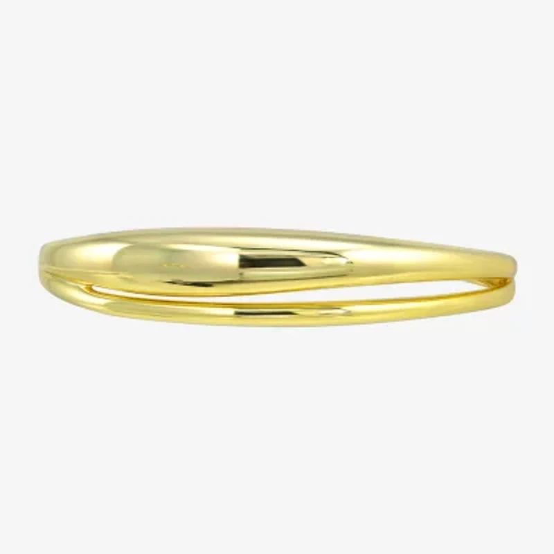 Silver Addiction Womens 14K Gold Over Silver Bangle Bracelet