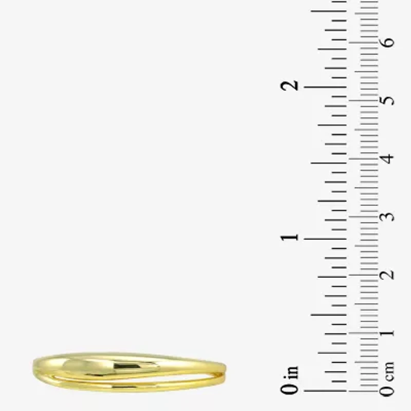 Silver Addiction Womens 14K Gold Over Silver Bangle Bracelet
