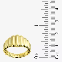 Silver Addiction Womens 11.5MM 14K Gold Over Band