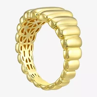 Silver Addiction Womens 11.5MM 14K Gold Over Band