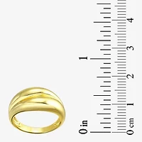 Silver Addiction Womens 14K Gold Over Silver Bypass  Band