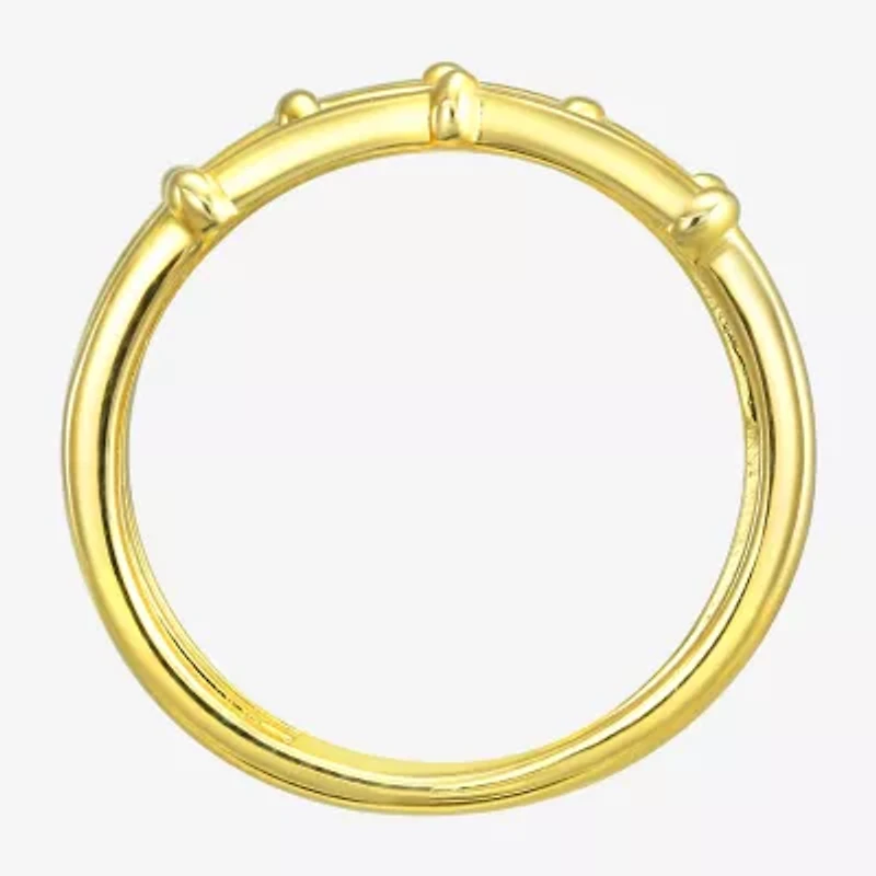 Silver Addiction Girls 8.5MM 14K Gold Over Silver Band