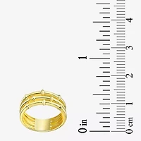 Silver Addiction Girls 8.5MM 14K Gold Over Silver Band