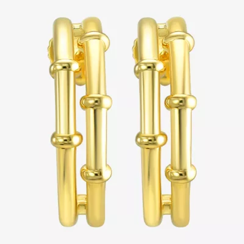Silver Addiction 14K Gold Over Silver 17.8mm Stud Earrings
