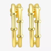 Silver Addiction 14K Gold Over Silver 17.8mm Stud Earrings