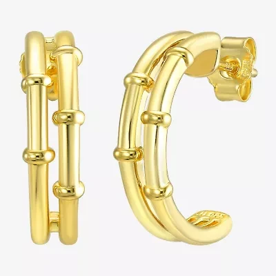 Silver Addiction 14K Gold Over Silver 17.8mm Stud Earrings