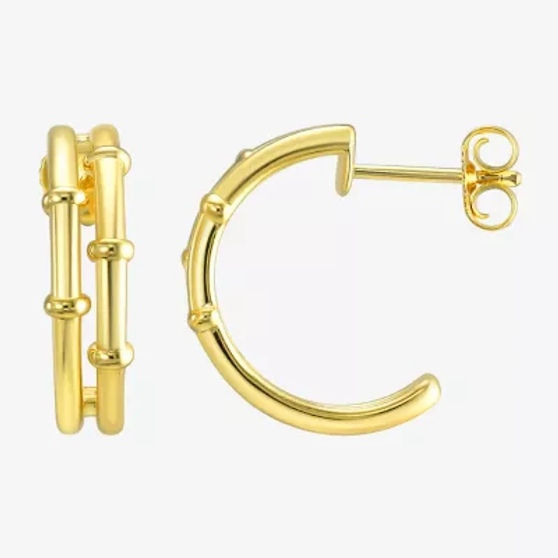 Silver Addiction 14K Gold Over Silver 17.8mm Stud Earrings