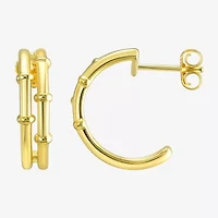 Silver Addiction 14K Gold Over Silver 17.8mm Stud Earrings