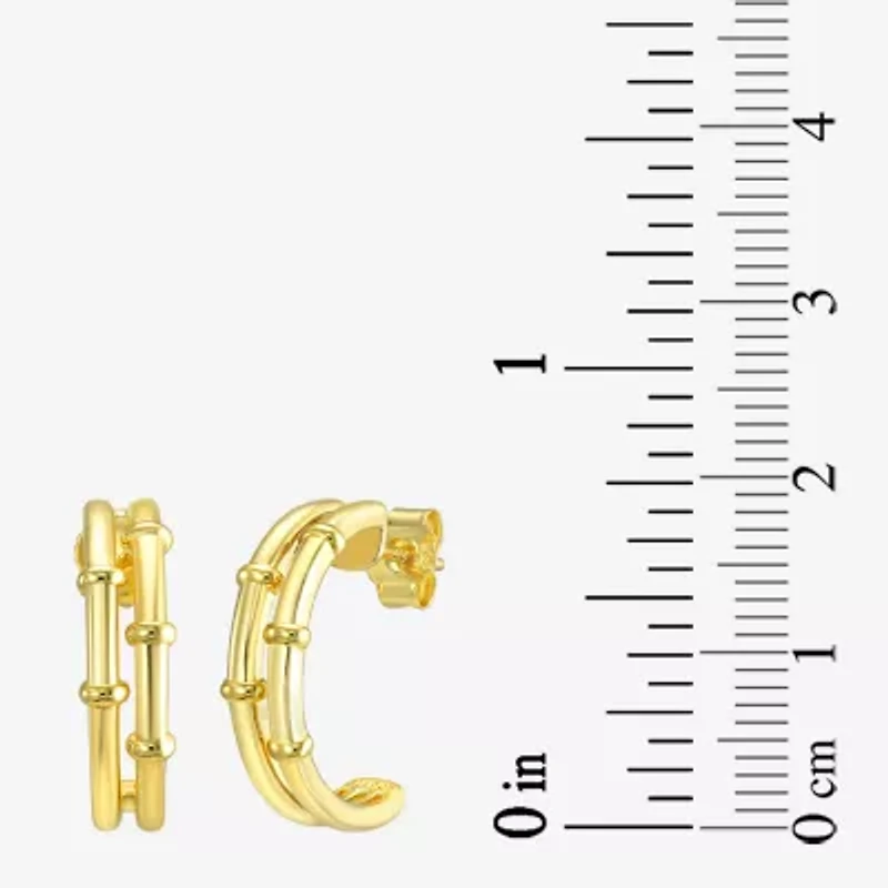 Silver Addiction 14K Gold Over Silver 17.8mm Stud Earrings