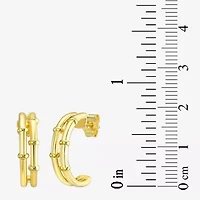 Silver Addiction 14K Gold Over Silver 17.8mm Stud Earrings