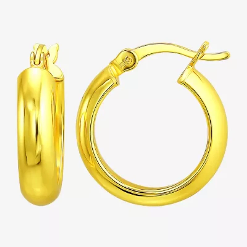 Womens 14K Gold Over Silver 3 Pair Earring Set