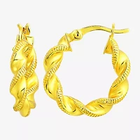 Womens 14K Gold Over Silver 3 Pair Earring Set
