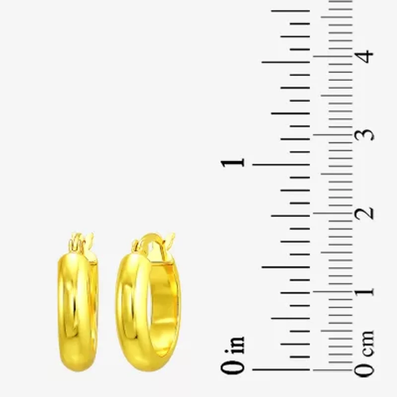Womens 14K Gold Over Silver 3 Pair Earring Set