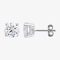 Womens Sterling Silver Round 6 Pair Earring Set