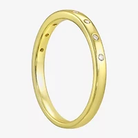 Silver Addiction Womens White Cubic Zirconia 14K Gold Over Silver Bridal Set