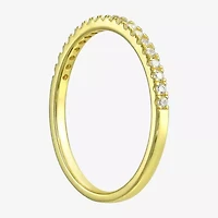 Silver Addiction Womens White Cubic Zirconia 14K Gold Over Silver Bridal Set