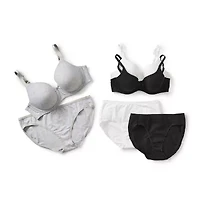 Ambrielle Cotton Full Coverage Underwire Bra 365392