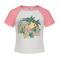 Roxy Big Kid Girls Crew Neck Short Sleeve Fitted Graphic T-Shirt