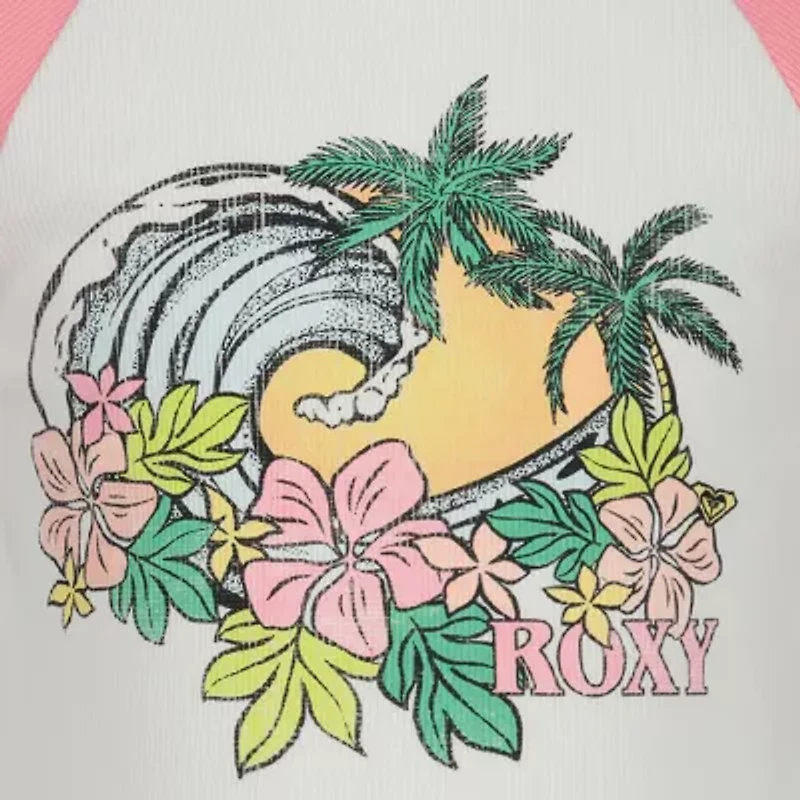 Roxy Big Kid Girls Crew Neck Short Sleeve Fitted Graphic T-Shirt