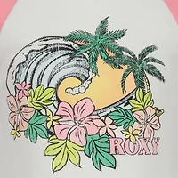 Roxy Big Kid Girls Crew Neck Short Sleeve Fitted Graphic T-Shirt