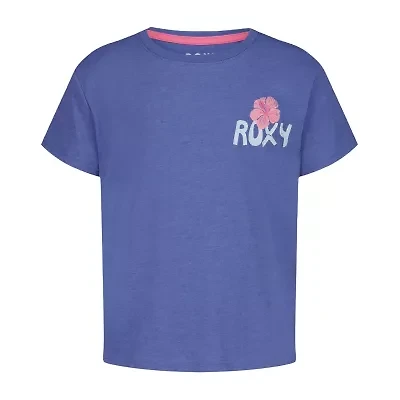 Roxy Big Kid Girls Crew Neck Short Sleeve Regular Fit Graphic T-Shirt
