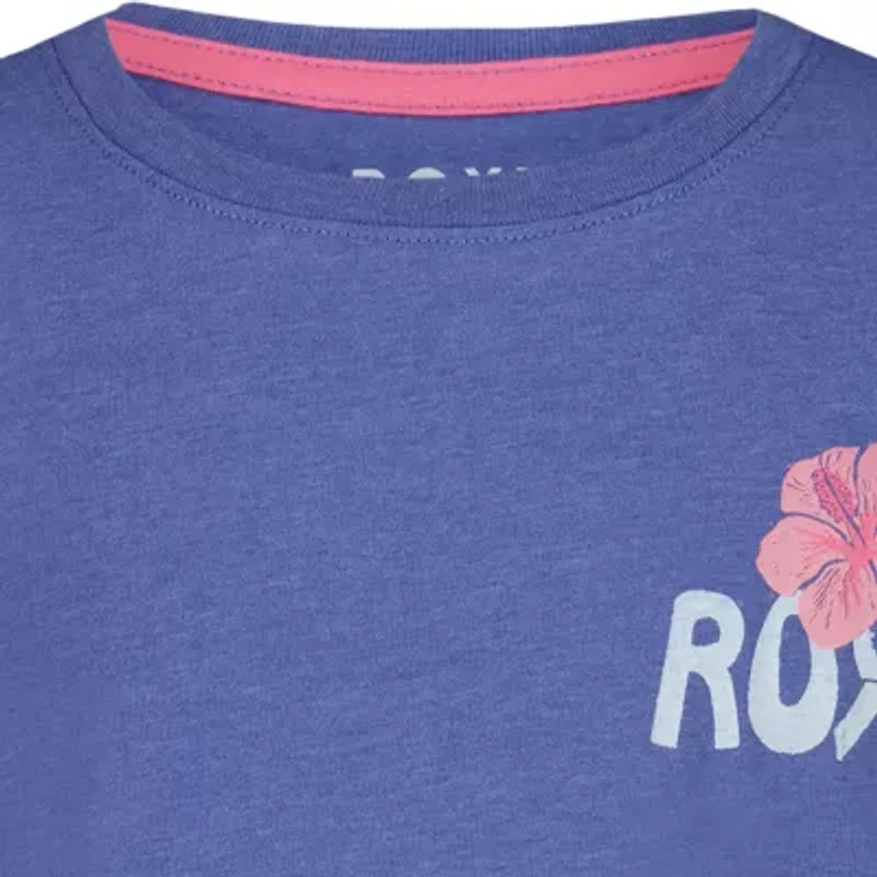Roxy Big Kid Girls Crew Neck Short Sleeve Regular Fit Graphic T-Shirt