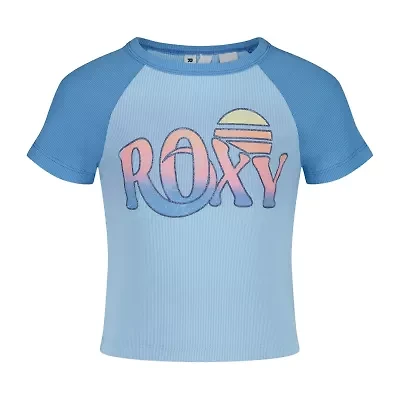 Roxy Big Kid Girls Crew Neck Short Sleeve Fitted Graphic T-Shirt