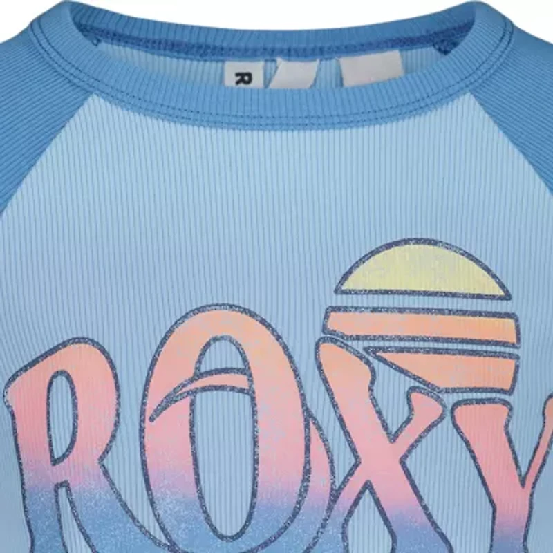 Roxy Big Kid Girls Crew Neck Short Sleeve Fitted Graphic T-Shirt
