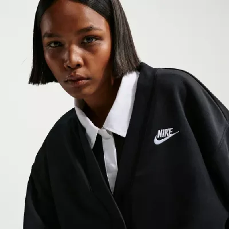 Nike Womens Y Neck Long Sleeve Cardigan