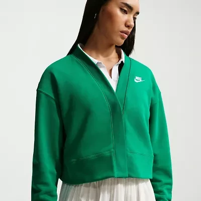 Nike Womens Y Neck Long Sleeve Cardigan