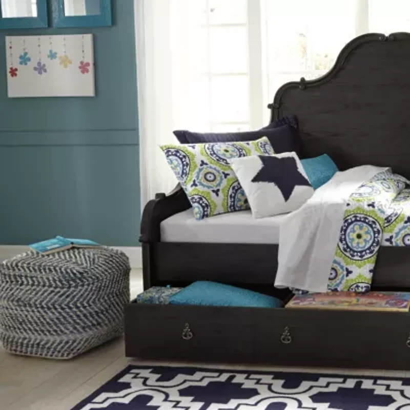 Signature Design by Ashley® Chevron Pouf Ottoman