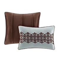 Madison Park Dartmouth 5-Pc Jacquard Quilt Set With Throw Pillows