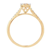 Womens / CT. T.W. Natural White Diamond 10K Gold Cushion Engagement Ring