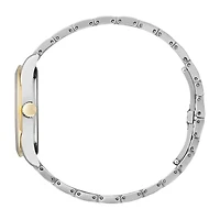 Citizen Arezzo Womens Diamond Accent Two Tone Stainless Steel Bracelet Watch Em0874-57d