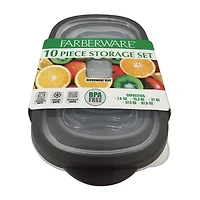 Farberware Vented Nesting 10-pc. Plastic Stackable Food Container