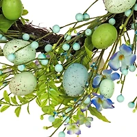 National Tree Co. Flowering Blue Wreath