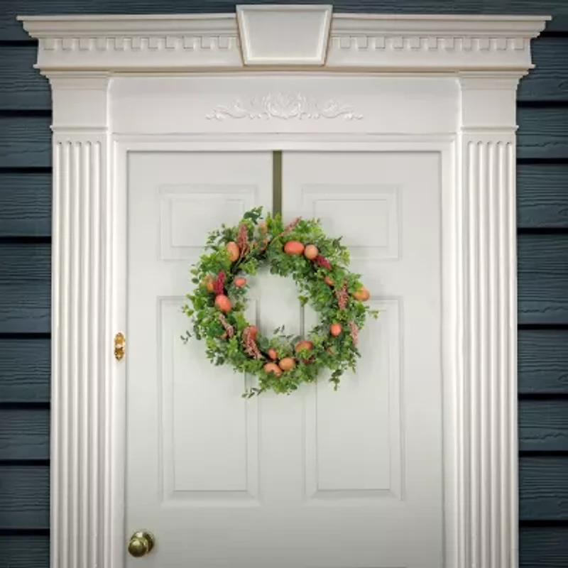 National Tree Co. 22 Pink Eggs Wreath