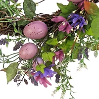 National Tree Co. 22 Flowering Pink Wreath